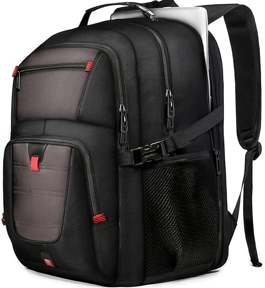 Extra Large Laptop Backpack with LifetimeWarranty,Gaming Laptop Travel Bag Fits 18.4-19" Laptops,TSA Friendly Travel Rucksack for Men Women, Big TSA Airline Approved Work Computer Bag, Grey
