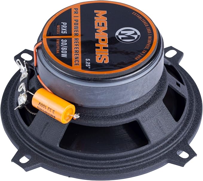 Memphis PRX5 Power Reference Series 5.25" 2-Way Coaxial Speakers with Swivel Tweeters - Pair