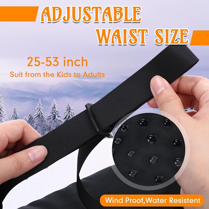 Mudder 1 or 2 Pack Heated Hand Warmer Muff with Adjustable Belt, USB Powered Electric Heated Muff with 3-Temperature Settings for Football, Hunting, Fishing, Camping, Power Bank Not Included