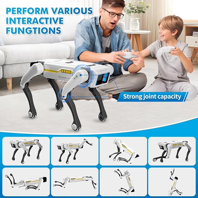 Smart Robot Dog 3 in 1- Interactive STEM Pet with Voice Control, 30+ Actions & APP Programming, Durable Design for Kids Age 6+ (Compatible with iOS/Android)