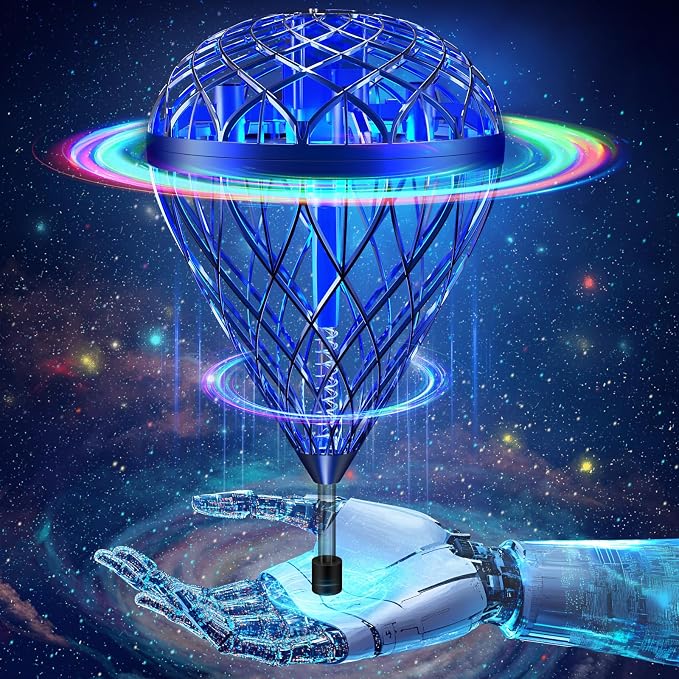 AMERFIST The Latest Cool and Magical Flying Toy, Combining AI Motion Control Technology with Contact Sensing System, Make it Become Bounce & Flip & Flight Toys, Fully unleashing Your Creativity.