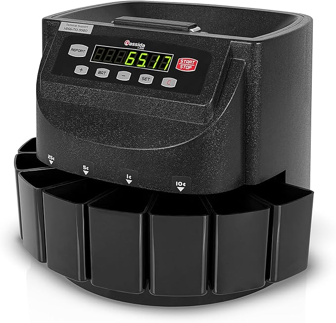 Cassida C200CAD Canadian Coin Counter/Sorter/Roller