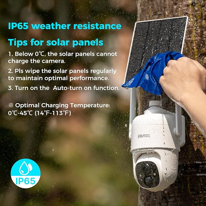 Vicohome CQ1 AI 2K Solar Security Camera Wireless Outdoor, Battery Powered,Two Way Audio,Motion Detection, 360° View,Easy to Setup,Color Night Vision,Audible Flashlight Siren,180 Days Exchange Policy