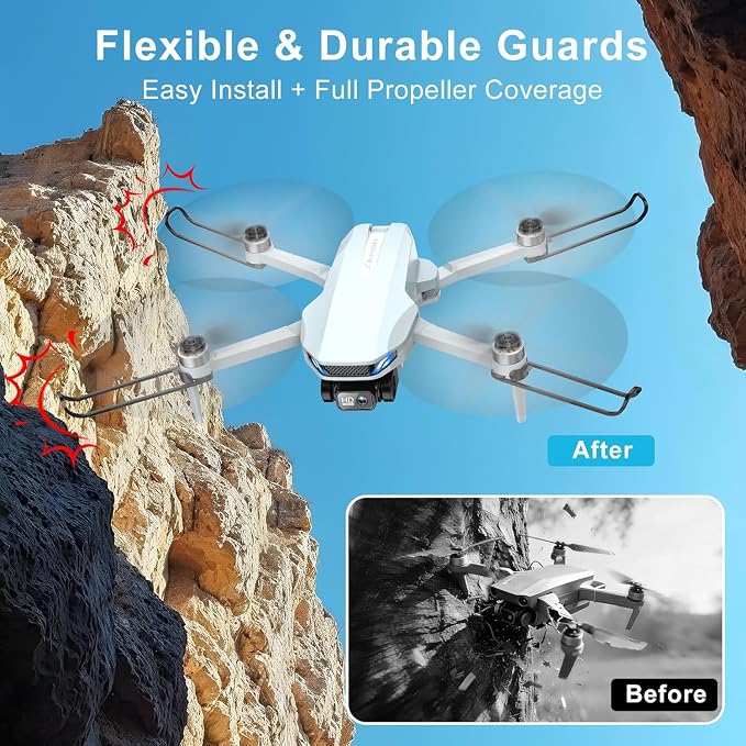2K Drone with Camera for Adults & Beginners, Foldable FPV Mini Drone with Brushless Motor, 36 Min Flight Time, 2 Batteries, One-Key Takeoff/Landing, Gesture Selfie, Carrying Case