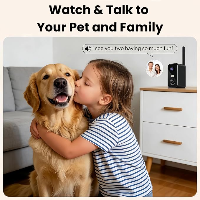 No WiFi Security Camera, 4G LTE Cellular Security Camera Battery Powered with SIM Card & Memory Card, 2K Color Night Vision, Motion Detection, 2-Way Talk, Solar Camera Outdoor Wireless
