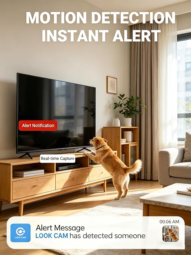 HD 1080P Camera Smoke Detector,WiFi Mini Small Nanny Cam with Motion Detection, Indoor Wireless Surveillance for Home Security/Office with app, No Audio