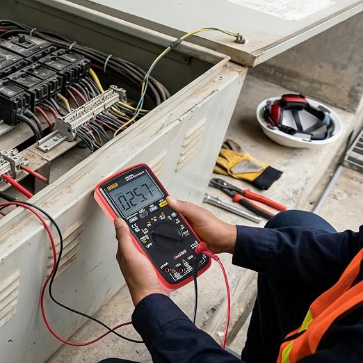 ZIBOO 17B PRO True RMS Digital Multimeter Measures AC/DC Voltage and Current Measurements up to 1000V and 10A (Optional AC Pliers)