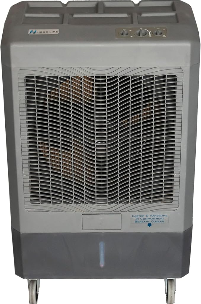 Hessaire 5300 CFM 3-Speed Portable Evaporative Cooler (Swamp Cooler) for 1600 square feet