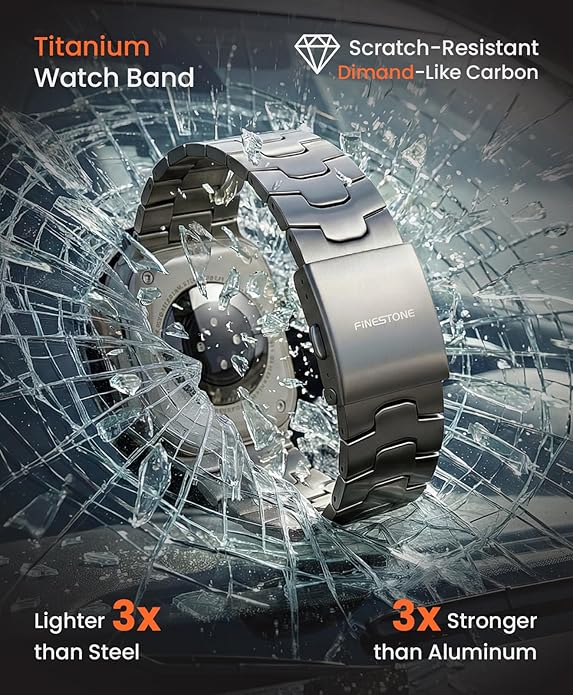 Titanium Watch Band AGIS01- Fits Apple Watch ULTRA 3/2/1 (49mm) - Adjustable Titanium Apple Watch Band with DLC Coating, Lightweight & Durable Strap for Men - Premium Color Matching Band