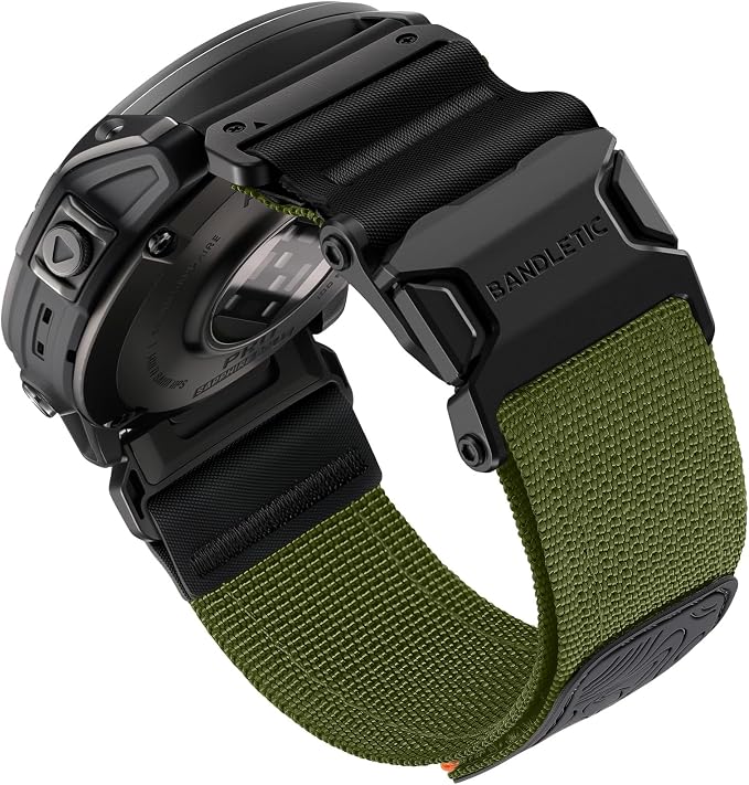 Bandletic Compatible with Garmin Fenix 8 47mm Band, 22mm Quick Fit Magnetic Watch Bands for Instinct E&3 45mm/2/Fenix E/8 47mm/7/6/5/Forerunner 970/965/955/Epix 2/Approach S70 47mm/Tactix & Quatix