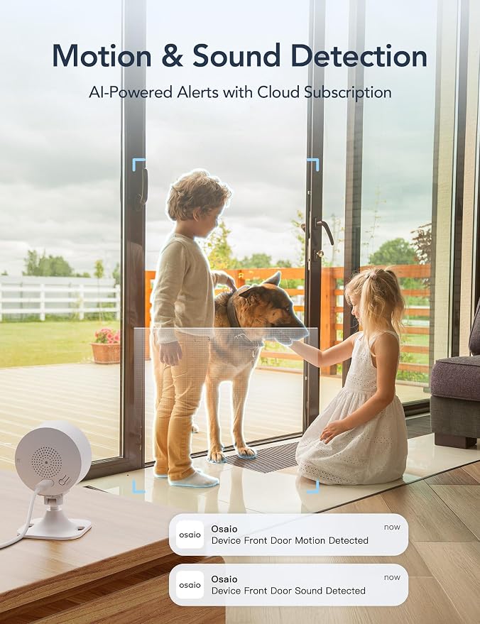 GNCC 2.4GHz Indoor Security Camera, 1080P Home Camera for Pet Monitoring, Motion Detection, Two-Way Audio, IR Night Vision, Easy Install, Cloud Storage Subscription Required, No 5GHz Support(4-Pack)