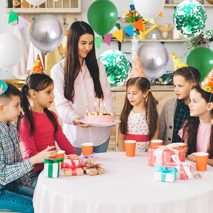 3-in-1 Electric Balloon Pump with Green and White Balloons, 3-in-1 Electric Balloon Pump, Portable Electric Air Pump for All Balloons Inflatables Dual Nozzle Balloon Blower Machine
