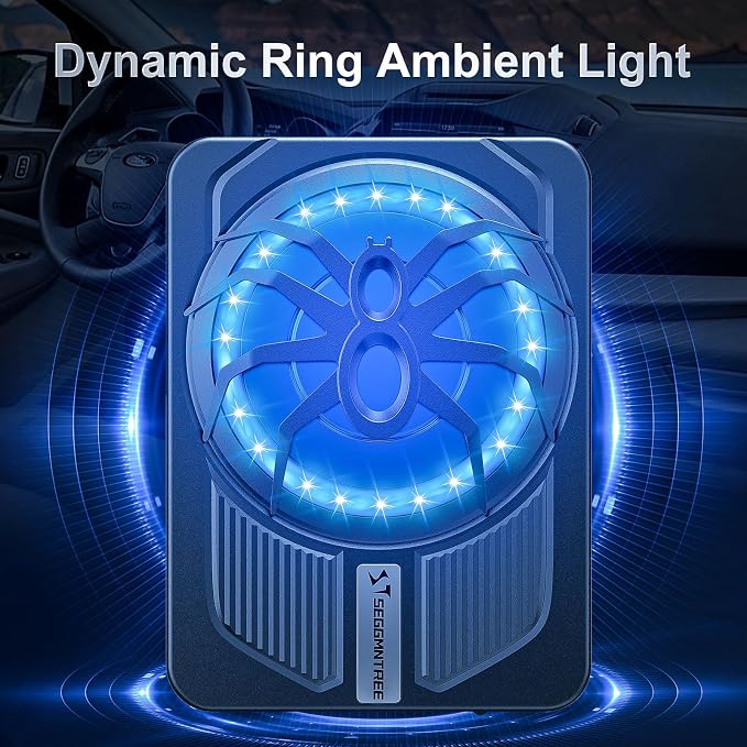 1000w Slim Under Seat Subwoofers with Amp,Car Subwoofer amp with Ambient Light,3.2" Height Amplified Subs High/Low Level Input for Car/Truck Audio,Powered Subwoofer and Amp Package Wire Kit Deep Bass