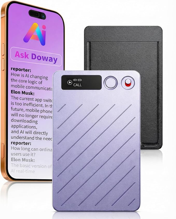 AI Voice Recorder with Transcription, 64GB, 152 Languages, Dual Mics | GPT-5 powered transcription, 64GB storage, 152-language support, dual noise-cancelling microphones