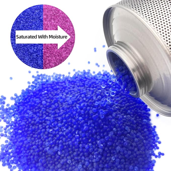 Wisesorb 800 Gram Gun Safe Dehumidifier, 2 Pack of 1.77 LBS Rechargeable Dehumidifier Blue to Pink Silica Gel Desiccant Moisture Absorbers, Dehumidifiers for Room, Bedroom, Safe, Closet, Bathroom, Car