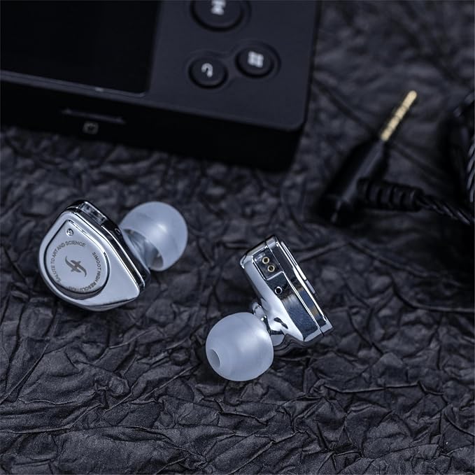 Linsoul SIMGOT EW200 10mm SCP Diaphragm Dynamic Driver in-Ear Earphones with All Metal Body, Detachable 0.78mm 2pin Silver-Plated OFC Cable for Audiophiles Musicians (EW200 with Mic)