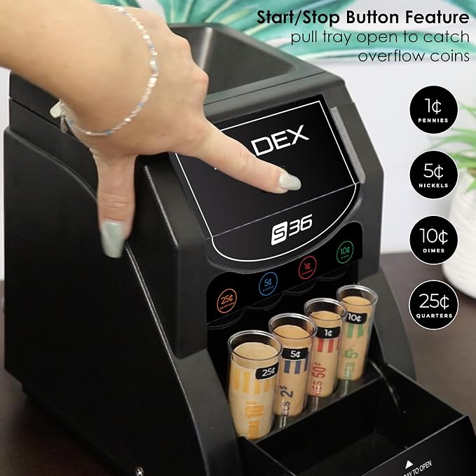 Nadex 36SN Automatic Coin Sorter and Wrapper
