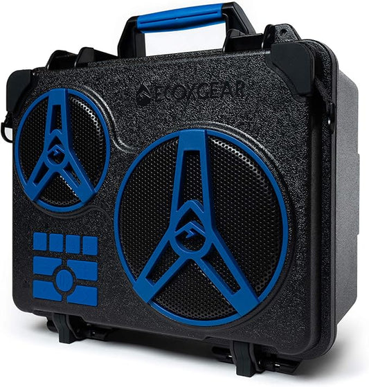 ECOXGEAR EcoJourney Rugged Waterproof Portable Bluetooth Wireless 65-Watt Speaker Dry Storage with 50+ Hours Playtime(Blue)