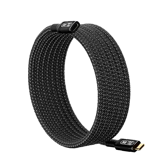 10ft/3M USB-C Male to Female Extension Cable - Thunderbolt 4/USB4/3 Compatible, 40Gbps, 8K@60Hz, 140W PD Fast Charging for M-acBook Pro, Monitors & Type-C Devices