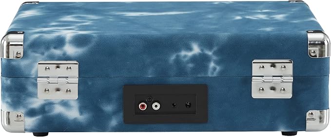 Crosley CR8005F-IN Cruiser Plus Vintage 3-Speed Bluetooth in/Out Suitcase Vinyl Record Player Turntable, Indigo