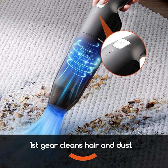 REECOO Cordless Stick/Handheld Vacuum Cleaner, 10-17Kpa 2-Level Powerful Suction,Fast Charging-Use Durable, Latest Household Vacuum Cleaners for Cleaning Flooring,Carpets,Car Seat,Sofas, Hair and Dust