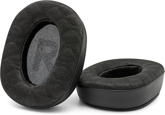 WC Freeze V2 G PRO X – Angled Cooling Gel Earpads Compatible with Logitech G Pro X Series by Wicked Cushions | Angled Pads for Extreme Comfort, New Freeze V2 Cooling Fabric, Extra Thick | Black