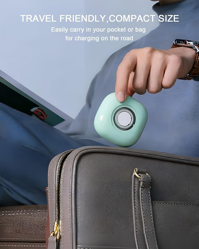 Portable Charging Case Compatible with Oura Ring 4 Charger, Fits All-Sized Ring Gen 4, Up to 10 Ring Charges,Green (Official Charger NOT Included)