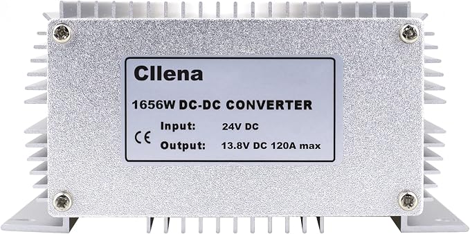 DC 24V Step Down to 13.8V 120A 1656W Converter Voltage Regulator, Waterproof DC/DC Voltage Reducer Buck Transformer Power Supply for Golf Cart