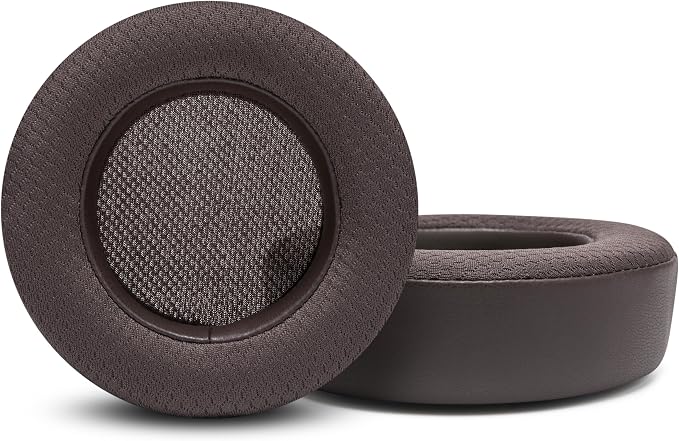 WC Freeze Virtuoso - Hybrid Fabric Cooling Gel Replacement Earpads for Corsair Virtuoso Gaming Headset, Made by Wicked Cushions, Improved Durability, Thickness and Sound Isolation | Brown