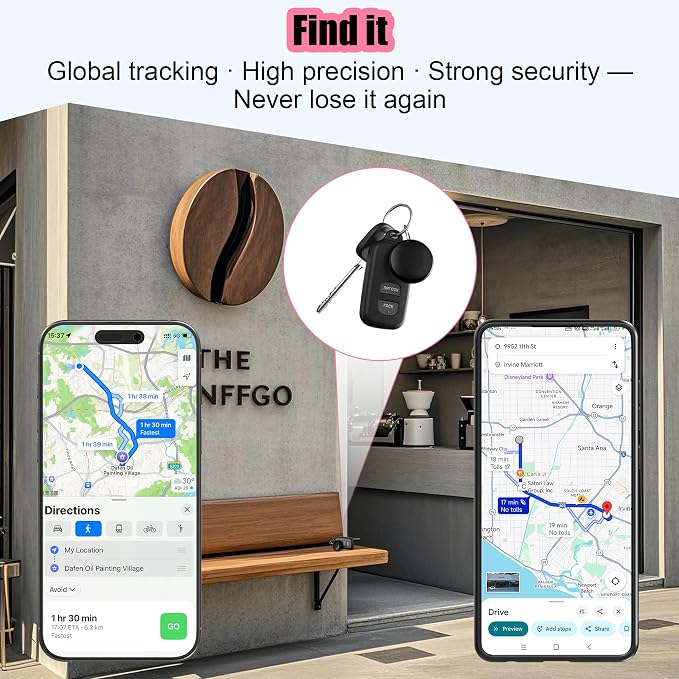 2026 Air Tracker Tags-4 Packs Android & iOS,Dual System Smart Tags Bluetooth Luggag Tracker Keys Finder/Item Locator Work with Apple Find My (iOS)&Google's Find Hub(Android) for Key,Backpack,Luggage