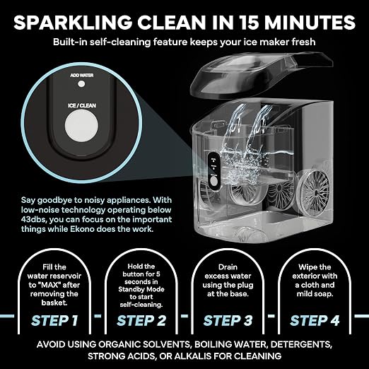 Nugget Ice Maker Countertop Sonic Ice Machine - 34 lbs/24H Pebble Ice Maker in 6-7 Min with Plastic Cup with Straw & Scoop - Countertop Ice Maker Nugget Ice for Home, Office, Bar, Party, Camping