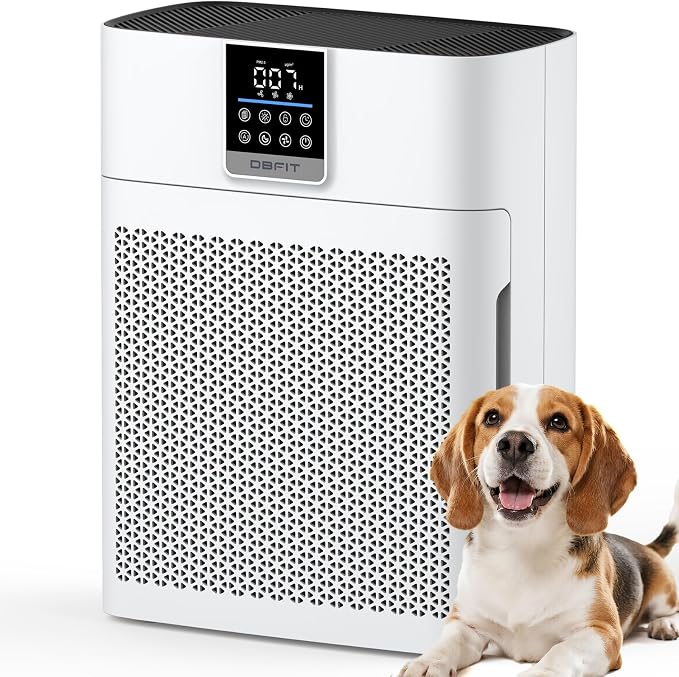 Air Purifiers for AP300+AP2410 Home Large Room, HEPA Double-Sided Air Purifier with Washable Filter, PM 2.5 Display Air Quality Sensor, Air Cleaner for Bedroom