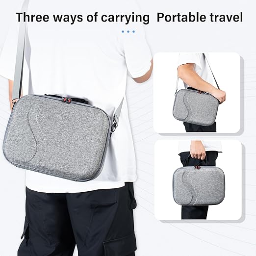 Large Carrying Case for Meta Quest 3S/3, Hard Travel Case Compatible with BOBOVR S3 Pro/KIWI Design Battery Head Strap, Quest Controller and Accessory, Portable Hard Shell Travel Bag, Grey