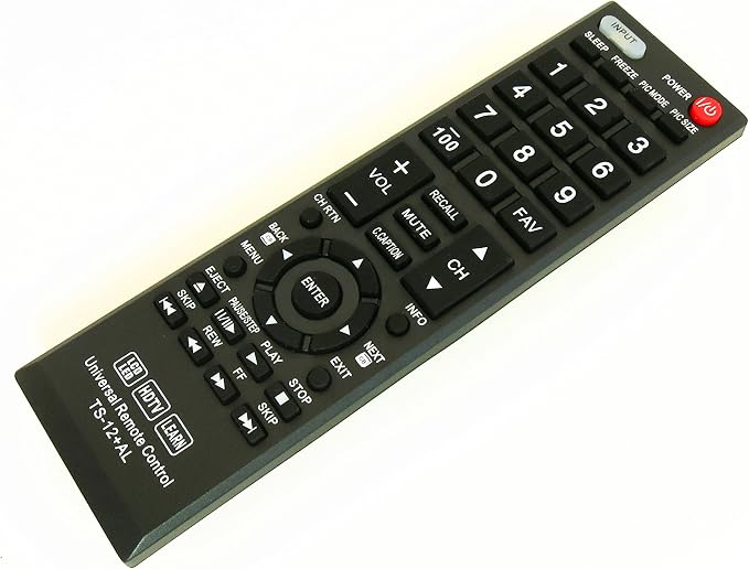 New Toshiba CT-90325 Universal Remote Control for All Toshiba Brand TV, Smart TV - 1 Year Warranty(TS-12+AL)