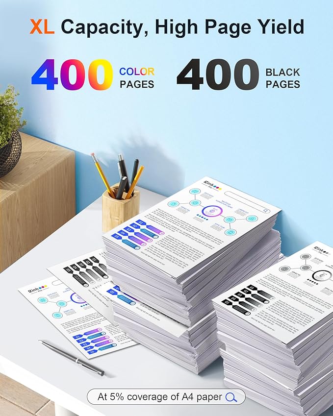 E-Z Ink Pro LC3013 LC3011 Compatible Ink Cartridge Replacement for Brother LC3013XL LC3011 LC-3013 Compatible with MFC-J491DW MFC-J497DW MFC-J895DW MFC-J690DW (2 Black, 1 Cyan, 1 Magenta, 1 Yellow)