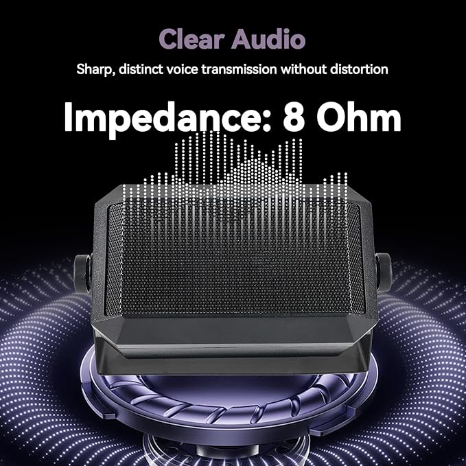 Retevis MB3 CB Radio, CB Radio Kit with Magnetic Antenna and External Speaker, PA System, Easy to Operate, Long Range CB Radio for Truckers