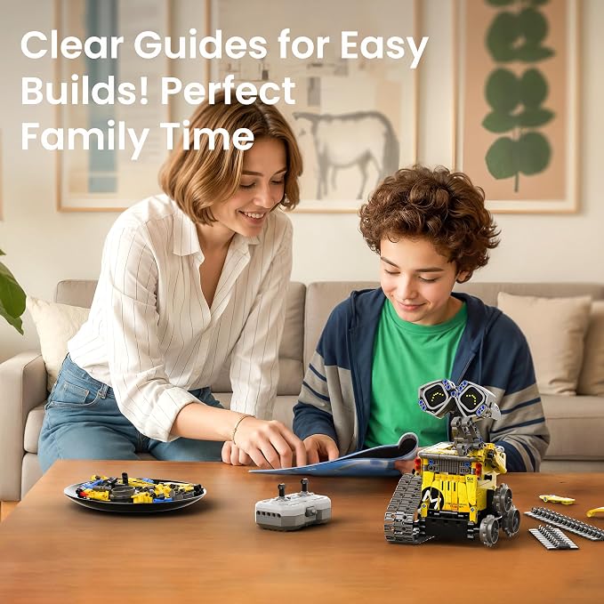 Sillbird Bundle - 2 Items Robot Car Building Kit with Remote Control Christmas STEM Gifts for Boys Ages 8-14, Technic Coding Stunt Racer Toys for Kids Birthday, Buildable 5in1 Models