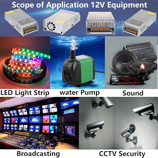New Version DC 12V 100A 1200W Power Supply Adapter 110V AC to 12V DC Converter 100A 1200W Power Supply Transformer for Motor Pump CCTV Security Camera Car Stereo 3D Printer