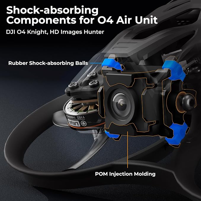 BETAFPV Pavo Femto Brushless Whoop Quadcopter, 2S Pocket Drone with HD VTX Bracket for DJI O4 Air Unit, F4 2-3S 20A FC, LAVA 1102|14000KV Motor, for Flying Smooth Aerial Photography Freestyle Flight
