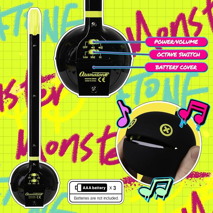 Otamatone Monster Electronic Portable Music Instrument / Synthesizer Toy from Japan by Maywa Denki (Officially Licensed) [English Instructions] - Lime