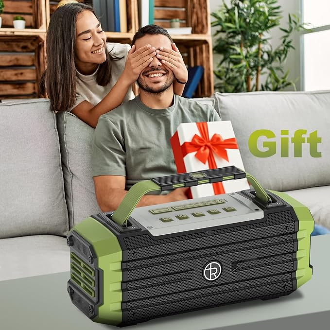 TOMPROAD Portable Bluetooth Speaker 120W Peak 80W Wireless Speakers, TWS Pairing, Deep Bass, Hi-Fi Loud Speaker, IPX6 Waterproof, DSP Sound Boombox for Outdoor, Camping, Party, Beach