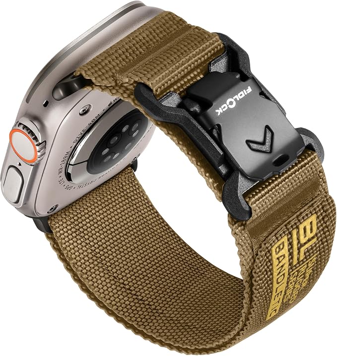 Bandletic Compatible with Apple Watch Ultra 3 Band, Wide Soft Nylon Sport Loop with Magnetic Fidlock V-Buckle for iWatch 49mm(Ultra 3/2/1),46mm(11/10),45mm(9/8/7),44mm(SE3/SE2/SE/6/5/4),42mm(3/2/1)