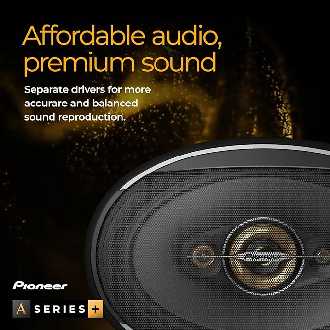 Pioneer A-Series Plus TS-A301TW 20 mm (0.75”) Tweeters (Pair) – 450W Max, Crisp High-Frequency Detail, Easy Add-On for Clarity