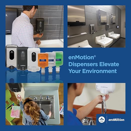enMotion Georgia‑Pacific (by GP PRO) Gen2 Automated Touchless Soap and Sanitizer Dispenser, Stainless Finish, 52060