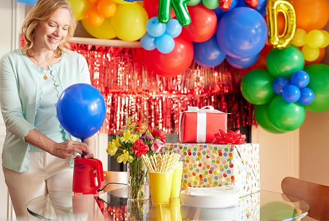 Balloon Time Electric Air Inflator and Deflator - Powerful Portable Electric Air Pump for Balloons, Balloon Arch, Party Decorations, Inflatables, and Air Mattresses