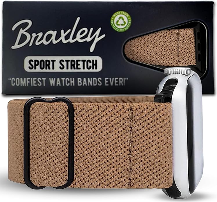 Braxley Bands for Apple Watches - Stretchy and Washable - Adjustable with Apple Watch Bands for Women & Men - Compatible with Apple Watch Series SE Ultra 9 8 7 6 5 4 3 2 1