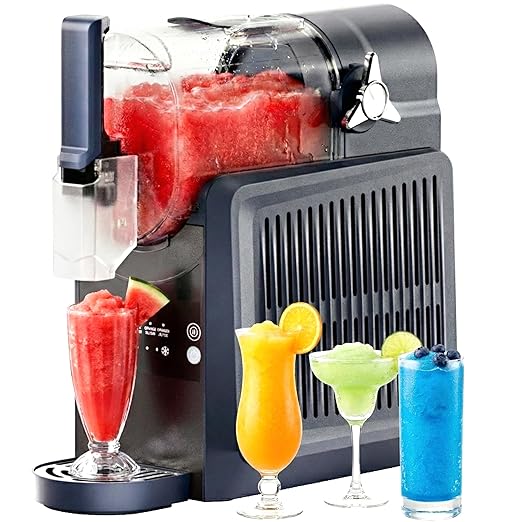 VNN Slushie Machine - 92 oz Slushy Machine for Home No Ice Needed, Frozen Drink & Slushie Machine, 5 Preset Programs, Auto-Clean, Suitable for Margaritas, Smoothies, Milkshakes, Blue
