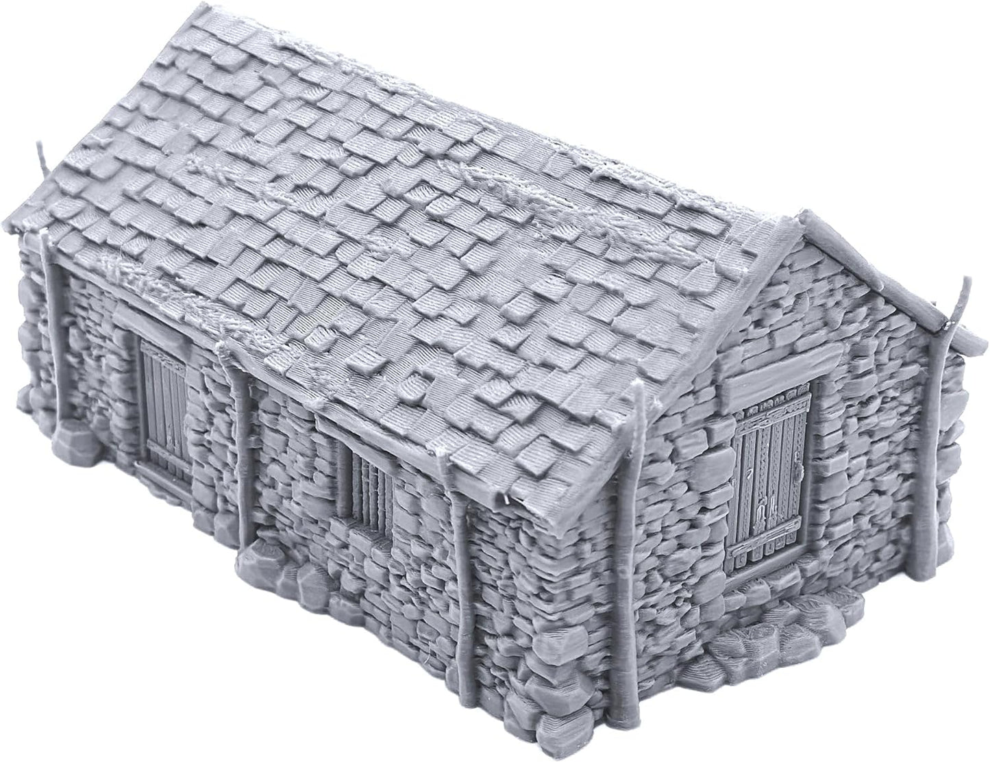 EnderToys The Stone Barn by Printable Scenery, 3D Printed Tabletop RPG Scenery and Wargame Terrain 28mm Miniatures