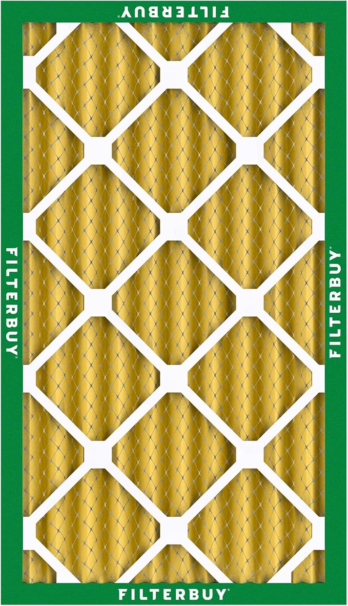 Filterbuy 14x25x4 Air Filter MERV 11 Superior Pet & Allergy Defense (3-Pack), Electrostatic Pleated HVAC AC Furnace Filters Replacement, Made in USA (Actual Size: 13.88 x 24.88 x 3.63)