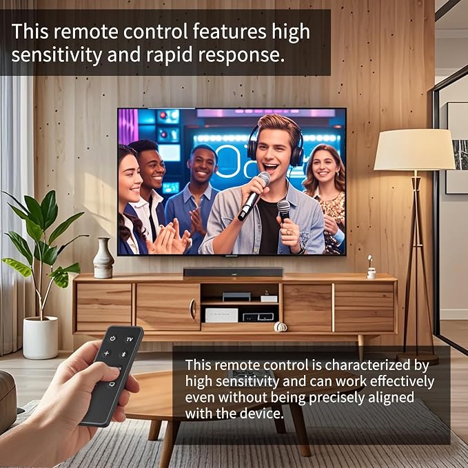 Replacement Remote Control for Bose Solo 5 10 15 Sound Bar, Compatible with Bose Solo 5 10 15 Series II TV Sound System 410376 418775 431974 845194 740928-1120 838309-1100 with CR2025 Battery
